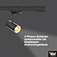 SLV NOBLO SPOT, 3~ Spot, rund, 2700K, 6W, Phasenabschnitt, 32°, schwarz