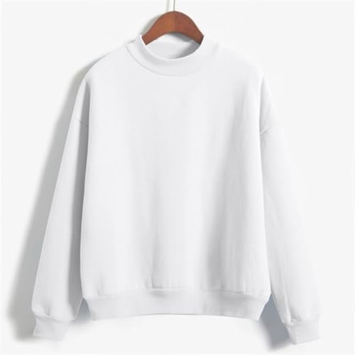 DDAPJ pyju Girls Crewneck Sweatshirt Kids Long Sleeve Fall Tops Fleece Pullover Shirts Solid Color Basic Casual Sweatshirts2