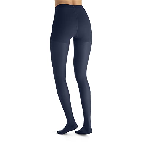 Image of JOBST UltraSheer Waist-High Compression Stockings for Women - Closed Toe - Medical Compression 20-30 mmHg - For Varicose and Spider Veins - Helps Prevent Swelling - Midnight Navy, Large