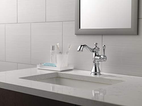 Delta Faucet Cassidy Single Hole Bathroom Faucet Brushed Nickel, Single Handle Bathroom Faucet, Metal Drain Assembly, Stainless 597LF-SSMPU by DELTA - Image 6