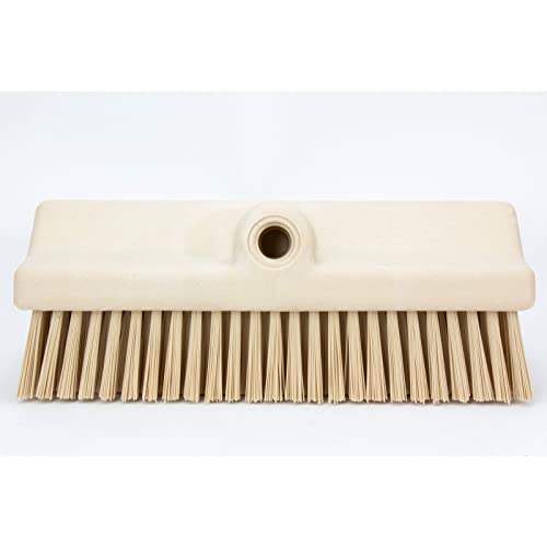 Image of SPARTA 40423EC25 Plastic Floor Scrub Brush, Wall Brush, Equipment Brush With Nonabsorbent Bristles For Industrial Kitchens, Hospitals, Commercial Cleaning, 4 Inches, Tan, (Pack of 2)