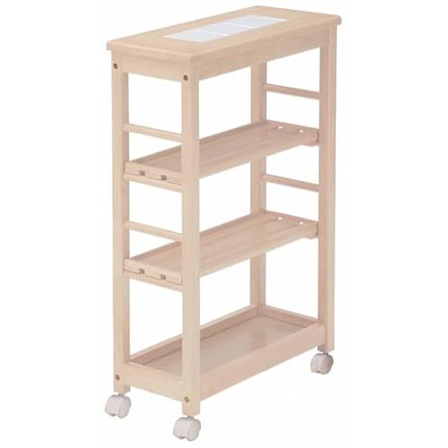 スリムワゴン4段(ホワイト) 新生活 一人暮らし 家具 収納 便利 おしゃれ ホワイトカラー 木製 キッチン ストッカー コンパクト 整理整頓 市場家具