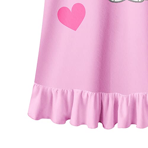 Lqsz Girls Nightgowns White Cat Nightdress Nightie Sleepwear Pajamas Flutter Short Sleeves Nightgown For Little Girls 9 10T #TOP5