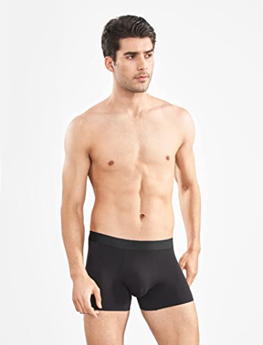 Image of dockstreet Ultra Soft, 100% Cotton Smooth Boxer Brief Comfortable Stretchable /Soft Fabric Brief Trunk Styled Underwear for Men