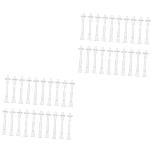 HAPINARY 2sets Nose Wax Applicators Wax Sticks for Hair Removal inside Nose Waxing Strips Smooth Rod 30pcs*2