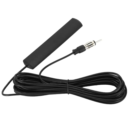 Universal DAB AM/FM Car Antenna - Windshield Mount Radio Aerial for Cars, RVs, SUVs, Receiver Tuners - Black