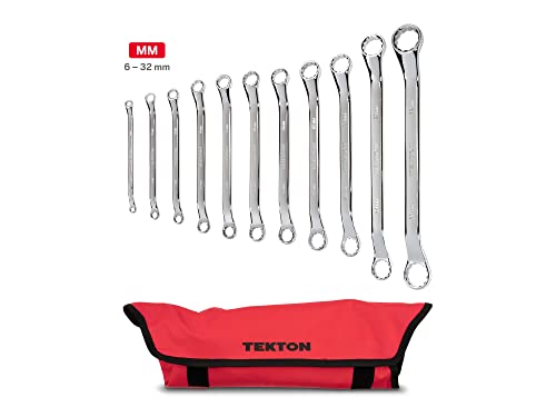 Tekton 45-Degree Offset Box End Wrench Set, 11-Piece (6-32 Mm) - Pouch | Wbe24511 #TOP1