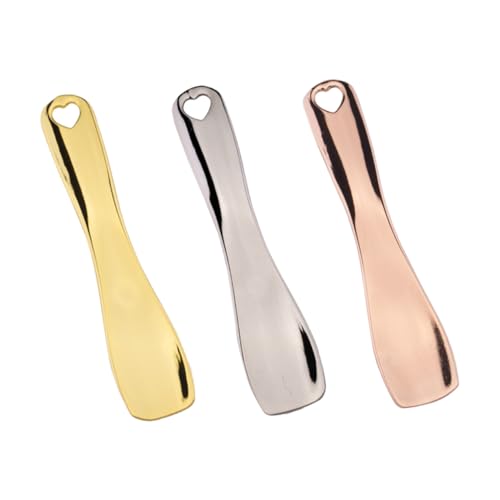 TOVINANNA 3 pièces Spatule Visage Métal Cuillère Crème Soin Facial Outil Extraction Beauté pour Application Masque et Massage Yeux