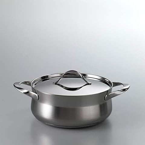 Barazzoni Pot Stainless ∅ 28 X H10 X 6 cm Lid with ro-kyasero-ru My Lady 510604028 Cover