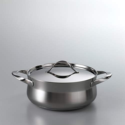 Barazzoni Pot Stainless ? 28 X H10 X 6 cm Lid with ro-kyasero-ru My Lady 510604028