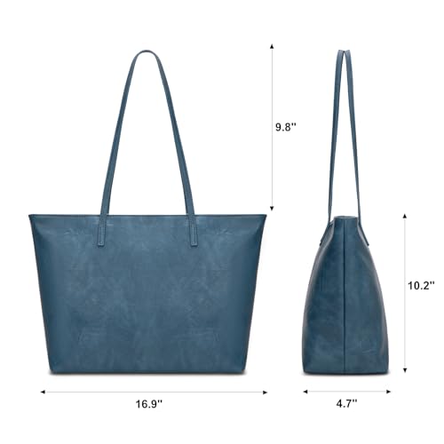 Image of Montana West Medium Tote Bags for Women Shoulder Handbag with Zipper Lightweight Everyday Purse for Work, Travel, or Shopping