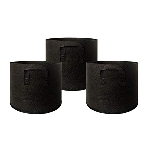 WISMURHI 3 Pack 20 Gallon Plant Grow Bags, Heavy Duty Thickened Nonwoven Fabric Pots with Handles