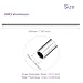 DMiotech 2Pack (10mm OD x 8mm ID) 6063 Aluminum Round Tube 200mm Length Industry Metal Tubing for Machinery Frame Construction DIY Projects