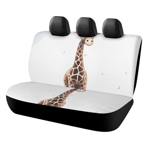 Housses de siège de voiture mignonnes girafes lavables et durables faciles à installer