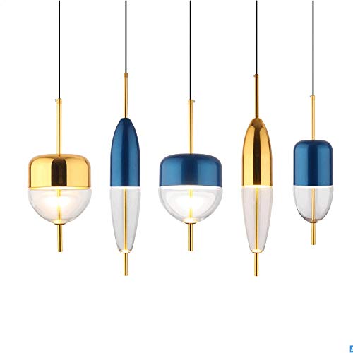 Plafonnier LED en aluminium et verre soufflé pour intérieur contemporain - 5