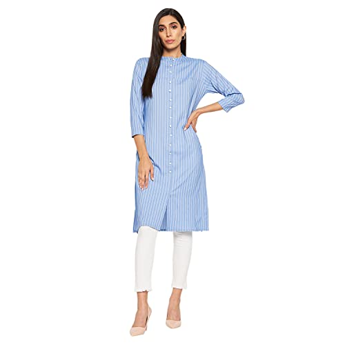 Image of CAMEY Women Striped Cotton Dress