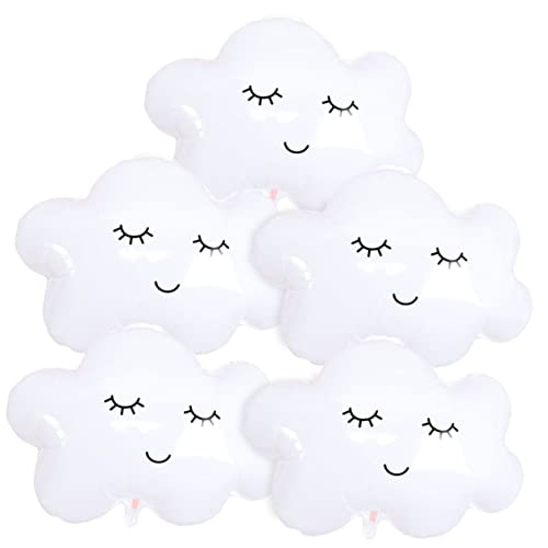 5 Piezas Globo De Película De Aluminio En La Nube Juego De Arco De Globos Globo De Papel De Nube Globos De Margarita Globos De Helio Globos De Neón Globo De Nube CIMAXIC