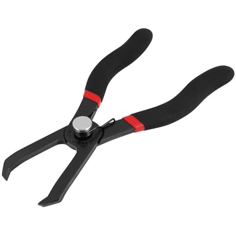 Performance Tool W86561 Angled Push Pin Pliers for Retainer & Anchor for Honda, Toyota, GM, Ford, Chrysler, Black Cover