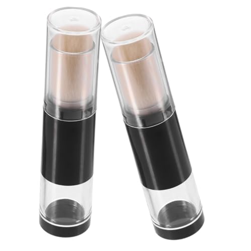 OSOLADY 2pcs Powder Blush Makeup Brush Set Push- Bottle Brush Ideal for Travel Daily Use