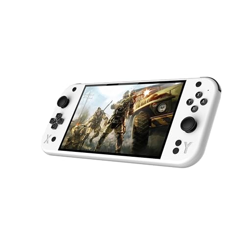 Image of G90 7 Inch IPS HD Screen Handheld Game Console Multi-System Emulator Arcade Gaming Controller (White)