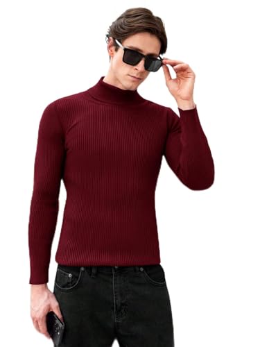 Image of Men's Stylish Turtle Neck Sweater| Winter Turtle Neck Sweatshirt for Men|High Neck Pullover Full Sleeve Winter (Sweater) for Men|