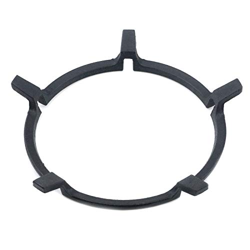 Semetall Cast Iron Stove Trivets Non Slip Black Pan Holder Stove Accessories for Kitchen Wok Support Ring Cooktop Milk Pot Holder(Five Ear)