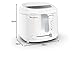 Moulinex AF2031 Fritteuse, Uno, Kapazität 1 kg für 4 Personen, Öl-Fassungsvermögen 1,8 l, Weiß