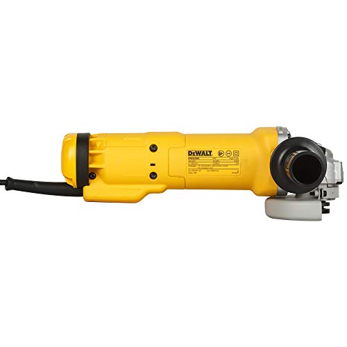 Image of DEWALT DWE8300S 1010W 100mm Heavy Duty Small Angle Grinder (Black & Yellow)
