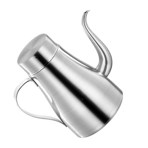 Ciieeo 18oz Bottiglia Per Olio in Acciaio Contenitore Per Olio Da Cucina Beccuccio Anti-versamento Filtro Per Per Conservare Condimenti e Salse