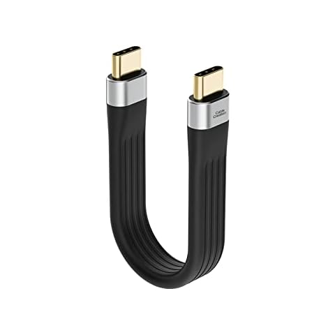 CableCreation Short USB C to USB C Data Transfer Cable USB3.1 Gen 2 10Gbps 4K Video Output USB C Charger Cable Fast Charging 60W for Battery Pack Power Bank External SSD iPad Pro/Air etc. 0.12m Cover