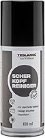 TESLANOL 26050 Scherkopfreiniger Spray zur Reinigung elektrischer Rasierer & Haarschneidemaschinen / Rasierapparate Reiniger / Scherkopf Reinigungsspray / 100ml