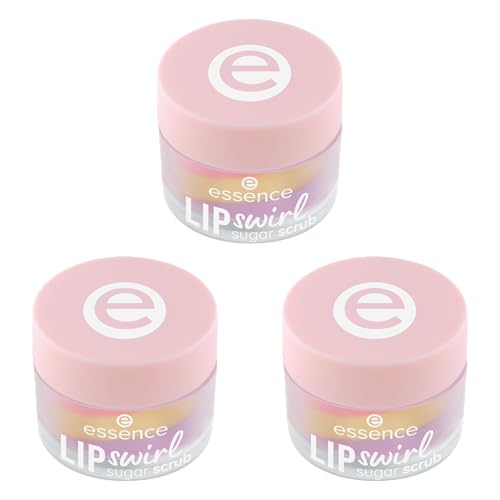essence LIP swirl sugar scrub, Lippenpeeling, Nr. 01, Mehrfarbig, pflegend, natürlich, vegan, ohne Parabene, ohne Mikroplastikpartikel, Nanopartikel frei, 3er Pack (3x8g) essence LIP swirl sugar scrub, Lippenpeeling, Nr. 01, Mehrfarbig, pflegend, natürlich, vegan, ohne Parabene, ohne Mikroplastikpartikel, Nanopartikel frei, 3er Pack (3x8g)