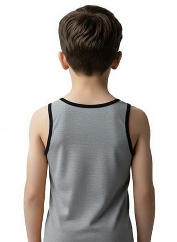 Image of Kids Cotton Blend Printed Vest for Baby Boy & Girl | Cotton Blend Printed Sleeveless Vest for Kids - Style - 9 (Pack of 5)