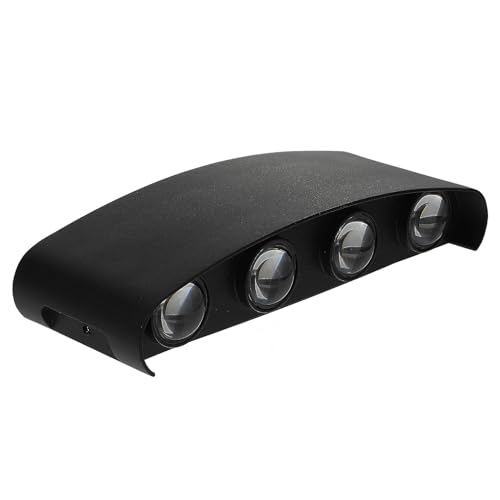 DIKACA Aplique de Pared LED Curvo Luz Cálida Diseño Simple Aluminio para Escaleras Jardín y Dormitorio