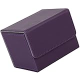 CVUTOVO Custodia per Carte da Gioco in Pelle Pu Grande Capacità e Design Portatile, Scatola Porta Carte Collezionabili per Giochi da Tavolo e Tornei