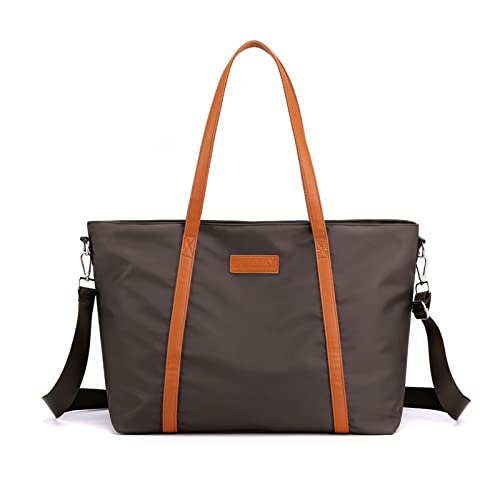 Sac à bandoulière en brun classique au design raffiné pour grand laptop