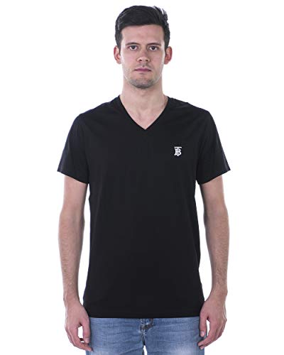 BURBERRY 8017255 8017255 – Camiseta para Hombre, Color Negro Negro XL