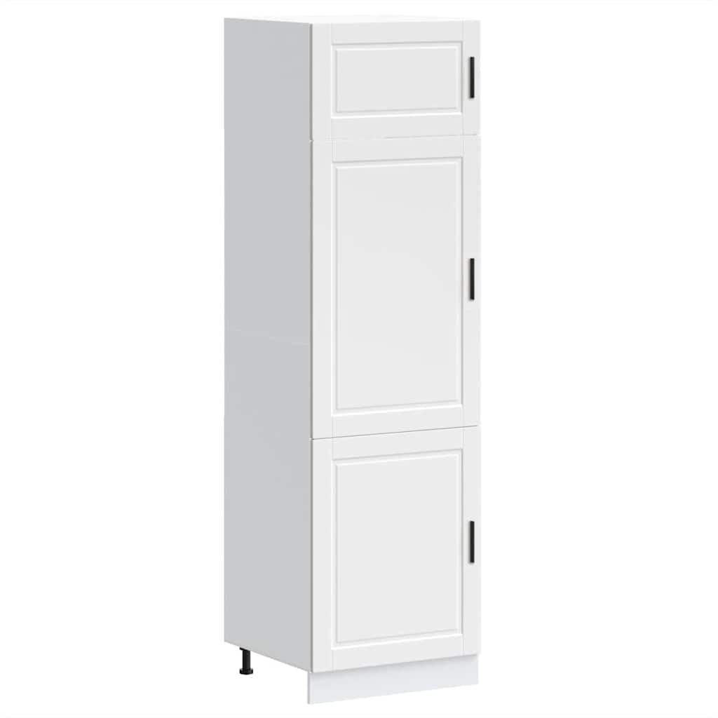 Mobile da cucina Porto, 60 x 57 x 207 cm, in legno, bianco