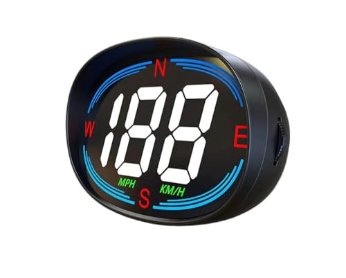 Auto HUD Head Up Display | &Eacute;cran Color&eacute; | Compteur de Vitesse KM/H MPH avec Boussole et Avertissement de Vitesse | GPS | Aliment&eacute; par USB | Pour Voitures Motos Camions SUV