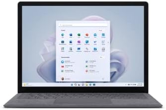 (Refurbished) Microsoft New Surface Laptop5 13.5" Intel evo 12 Gen i5 / 8GB / 256GB Platinum with Windows 11 Home, 365 Family 30-Day Trial & Xbox Game Pass Ultimate 30-Day Trial
