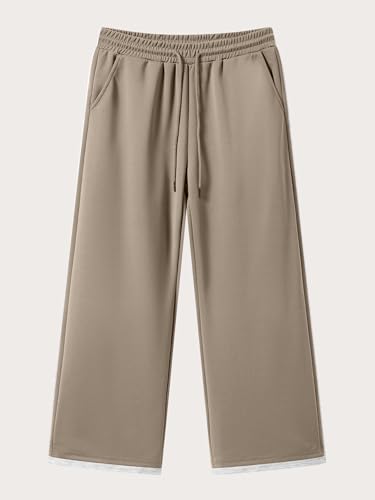 Image of JMIERR Men's Casual Baggy Pants Lightweight Wide Leg Lounge Travel Pants Streetwear with Pockets