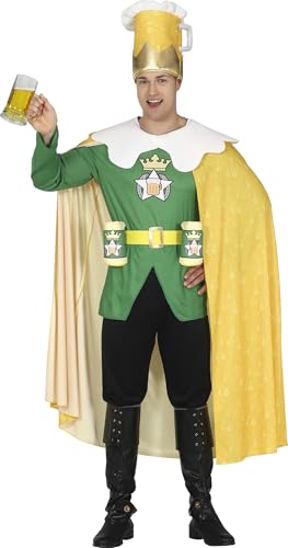 FIESTAS GUIRCA Bierkönig-Kostüm für Herren, lustiges Superheldenkostüm für Herren, Junggesellenabschiedskostüm, Größe XL 54-56