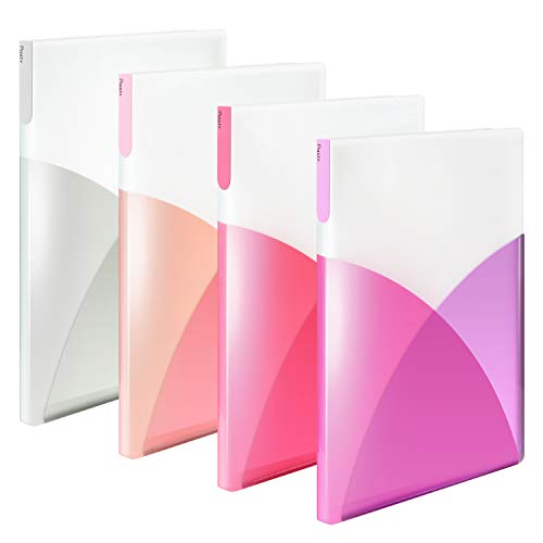 プラス クリアファイル A4 縦 40ポケット Pasty パスティ フルーツジェラート 4色組