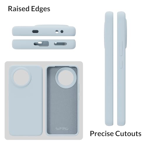Image of SPRIG Compatible with Mi 14 Civi Premium SilkTone Back Cover Drop Tested Shock Proof Mobile Case for Men, Women, Boys and Girls with Camera Protection (Pastel Light Blue)