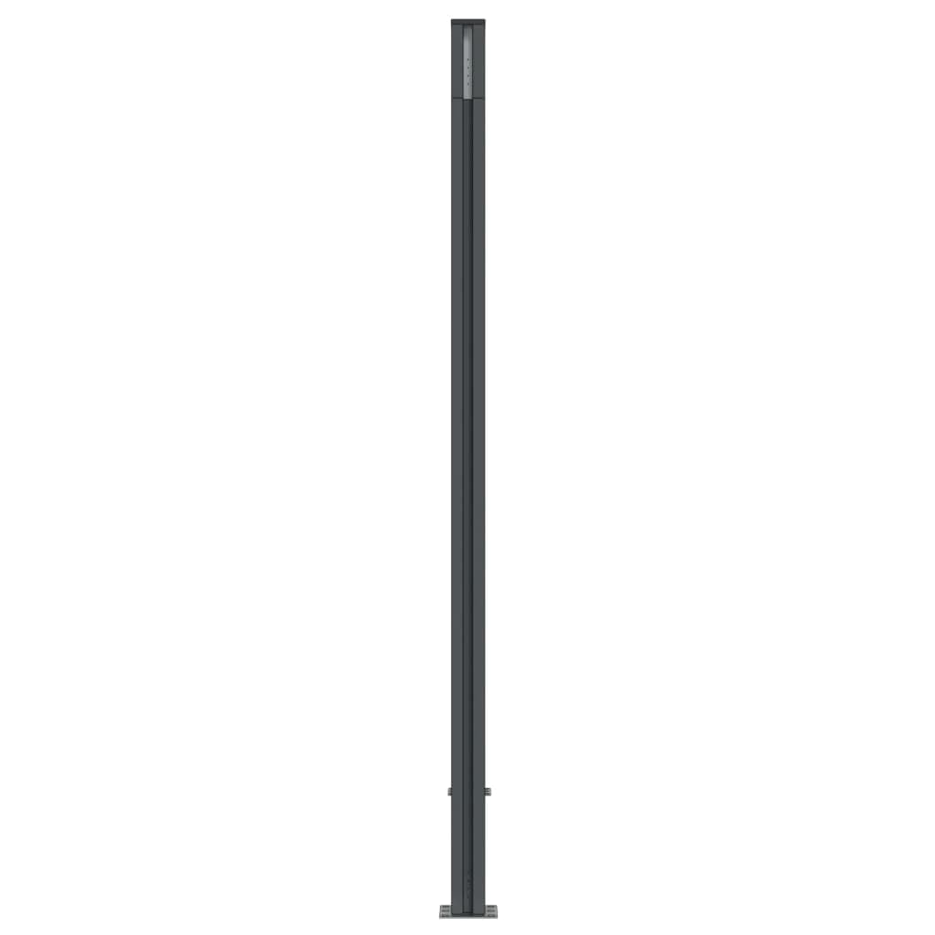 vidaXL Panel de Valla, Pared de Cerca Decorativa, Pantalla de Privacidad, Barrera para Jardín Patio Terraza Hogar, WPC Gris 872x186 cm