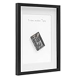 Stabiler OBJEKT-BILDERRAHMEN aus MDF zum AUFHÄNGEN geeignet für Fotos und Objekte mit einer Tiefe von bis zu 1,5 cm