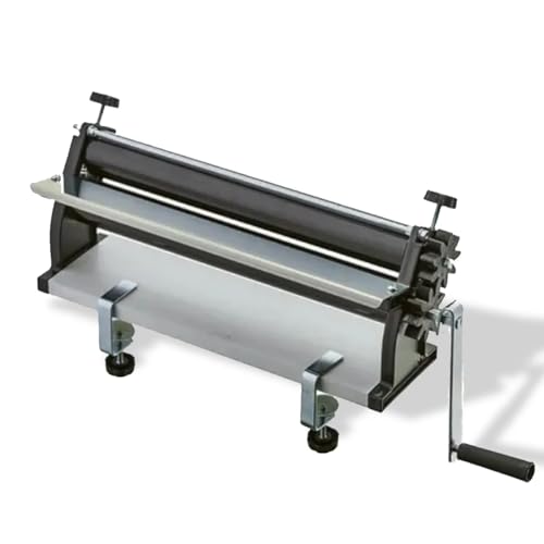 18-Inch Pizza Dough Roller Machine with Hand Crank - Pasta Maker, Dough Sheeter Features Non-Stick Rollers with Thickness Control - Solid Steel and Aluminum Construction by DKN E-Pro - Used condition - US$226.59