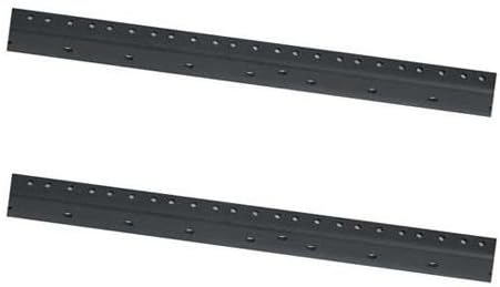Raxxess 7U Rack Rail, 1 Pair, Black