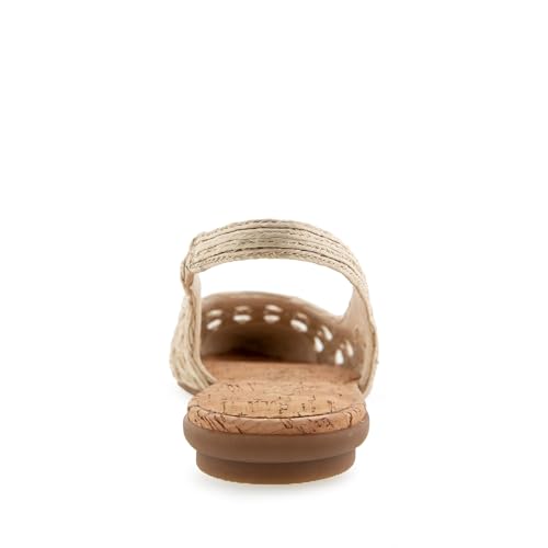 Aerosoles Women's Diego Ballet Flat, Natural Embroidered Raffia, 83