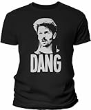DANG - Funny Redneck Mullet Vintage Movie T-Shirts for Men - F/Black-Lg